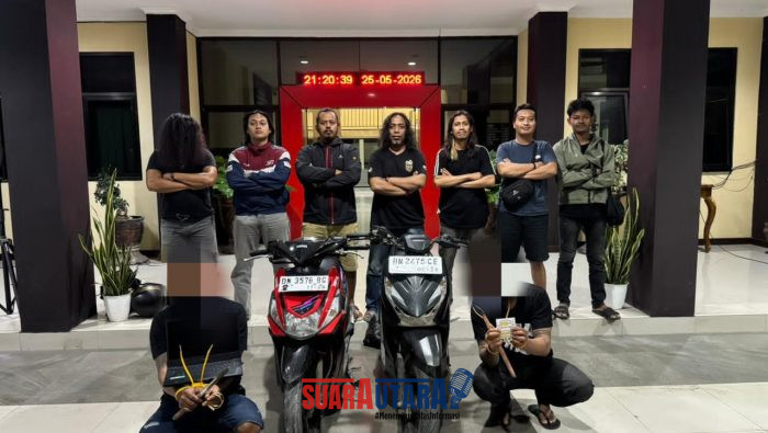 foto istimewa : TKe Dua tersangka pembobol rumah kosong antar provinsi tak berkutik di hadapan petugas 