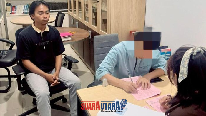 foto istimewa : Saat Petugas Reskrim Serahkan Tersangka ke Petugas Kejaksaan negeri banggai 