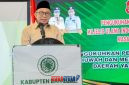 Wakili Bupati Wabup Banggai Drs.H.Furqanuddin.MM,Sat bacakan sambutan Bupati/ : foto istimewa