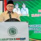 Wakili Bupati Wabup Banggai Drs.H.Furqanuddin.MM,Sat bacakan sambutan Bupati/ : foto istimewa 