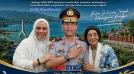 foto istimewa : Wakapolda Sulteng Brogjen Pol Dr H Kwarta Kusuma Putra Rauf.S.I.K.M.M Bersama Istri Tercinta Nanny Helmi Kwarta  serta Ibu Tercinta 