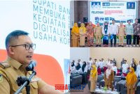 foto istimewa : Saat Bupati Banggai IR.H.AMIRUDIN.SP.MP.MM Buka pelatihan sekaligus berikan arahannya