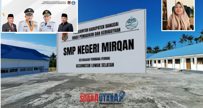 foto istimewa : Bupati Banggai Ir H Amirudin.SP.MP.MM Bersama Wabup Drs H.Furqanuddin.MM serta Sekda Ir Moh.Ramli Tongko, S.Sos.ST.M.SI dan Kadisdikbud Safrudin Hinelo.S.STP.M.Si kabid SMP Irma Labuan