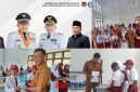 foto istimewa : Tampak Sekdisdikbud Syamsul Bahri Lanta.S.STP wakili Kadis Safrudin Hinelo.S.STP.M.SI dan Para siswa siswi serta dewan guru
