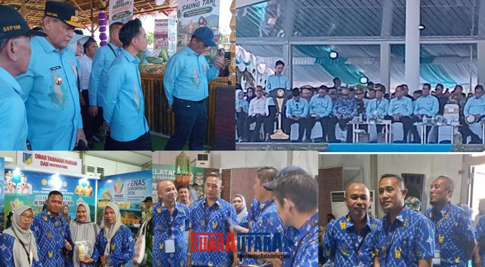 foto istimewa : Saat Wapres Gibran Raka Buming Raka Buka Penas XVII di Gorontalo dan meninjau Pameran serta Ketua KTNA bnaggai Irwanto Kulap Bersama Kadis TPHP Drs Subhan Lanusi bersama jajaran Anggota KTNA Banggai