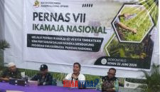 foto istimewa : Irwanto Kulap Kaos Putih jadi Narasumber di IKAMAJA VII gorontalo di dampingi pengurus pusat