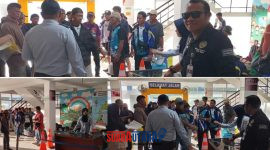 foto istimewa : Saat Wasatpel Deni S.M Abdul kawal para Kontingen KNTA Banggai menuju Pelabuhan pagimana