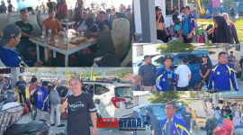 foto istimewa : Tampak Kadis TPHP Subhan Lanusi saat berada di kapal Feri bersama Kabid PSP dan SEKRETARIS KTNA Salman Sulaiman 