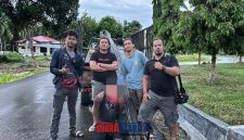 Anggota Resmob Bersama Tersangka Pencurian alat proyek