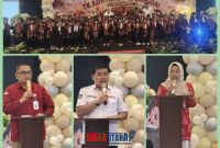 foto istimewa : Kajari banggai Akbar.SH.MH Kadisdikbud Safrudin Hinelo.S.STP.M.Si Dan Kepala Sekolah TK Adhyaksa XL banggai serta seluruh siswa.siswi nya