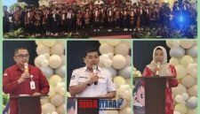 foto istimewa : Kajari banggai Akbar.SH.MH Kadisdikbud Safrudin Hinelo.S.STP.M.Si Dan Kepala Sekolah TK Adhyaksa XL banggai serta seluruh siswa.siswi nya