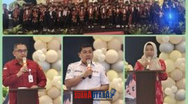 foto istimewa : Kajari banggai Akbar.SH.MH Kadisdikbud Safrudin Hinelo.S.STP.M.Si Dan Kepala Sekolah TK Adhyaksa XL banggai serta seluruh siswa.siswi nya