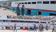 foto istimewa : Tak Kenal Lelah KKUPP Kelas II Luwuk Hasfar  bersmaa jajaran dan instansi terkait terus turun dalam pemantauan kapal berangkat