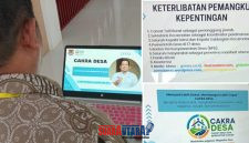 foto istimewa : Camat Toili Barat Bambang Abdullah Bersama Inovasi Cakra Desa yang mendapat dukungan dan warga nya