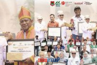 foto istimewa : Bupati Ir H.Amirudin.SP.MP.MM kepada Bambang Abdullah Camat toili barat