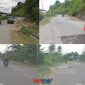 foto istimewa : Lokasi proyek jalan tambal sulam ini di jalan trans Luwuk toili dan trans luwuk Palu daerah pagimana 