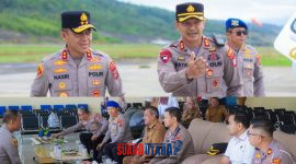foto istimewa : Kapolres Banggai AKBP Wayan Wayracana Aryawan.S.I.K langsung Jemput Kapolda Sulteng Irjen Pol Nasri Sulaeman. S.I.K.M.H, tiba di bandara Sukuran Aminudin Amir.