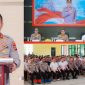 foto istimewa : Kapolda Sulteng Irjen pol Nasri Sulaeman.S.I.K.M.H. Saat Berikan Arahannya di hadapan para PJU  Polres Banggai dan anggotanya 