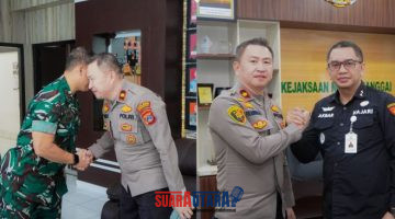 foto istimewa Wakapolresta Banggai Kompol Dr Frangky J Rey.SH.SPD.MH.Bersama. Kajari dan Dandim 1308/LB.