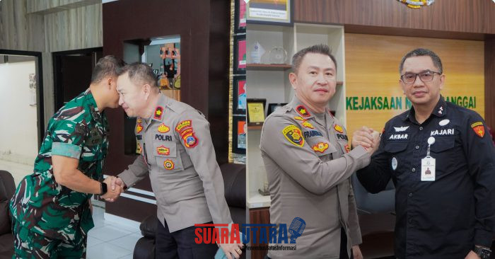 foto istimewa Wakapolresta Banggai Kompol Dr Frangky J Rey.SH.SPD.MH.Bersama. Kajari dan Dandim 1308/LB.