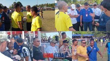 foto istimewa : Keputusan Wasit di pertanyakan dua kali keributan tanpa ada kartu merah