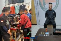 foto istimewa : Saat Tim Narkoba periksa Toko tempat jual pakaian tempat Narkoba