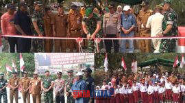 foto istimewa : Dandim 1308/LB Letkol Inf Cepi Kartiwa Gunting pita Bersama Para Unsur Forkopimda serta warga masyarakat 