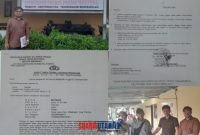 foto istimewa : Tim Pengacara bersama Pemilik lahan dan surat laporan dari pihak penyidik