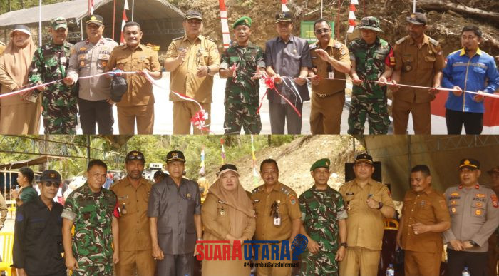 foto istimewa : Tampak jembatan selesai di Resmikan warga masyarakat ucapkan terima kasih