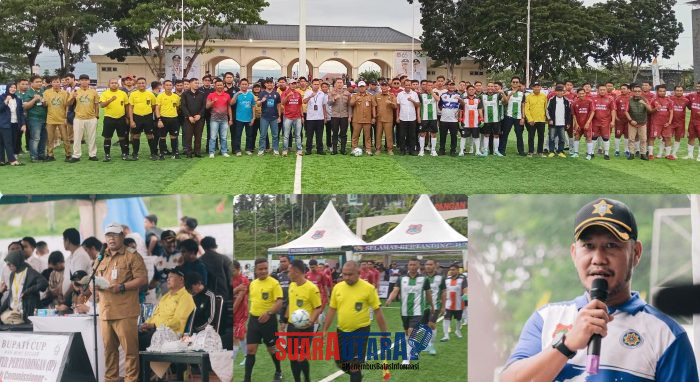 foto istimewa : Turnamen Bupati Cup ASN Mini Soccer 2026 resmi dibuka Oleh Staf Khusus Alfian Djibran