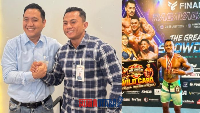 foto istimewa : Area Manager BSI Palu, Herlian Agung Fahmi, didampingi Kepala Cabang BSI Luwuk, Agus Muhammad Zainudin pada Fitrah Hadikusumah Wardhana 