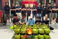 foto istimewa : 5 Tersangka Curi Tabung Gas 3kg tak Berkutik di Hadapan Tim Resmob polres banggai