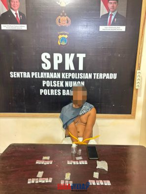 foto istimewa : Tampak Tersangka Kurir Narkoba 