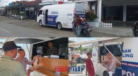 foto istimewa : saat Wawancara Brigpol Iwa bersama Brigpol Hendra berikan pelayanan pada warga yang memperpanjang SIM nya