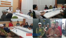 foto istimewa : Kasat Reskrim AKP Nur Arifin dan Kasi Pidum Ipda Gultom serta perwakilan warga