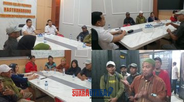 foto istimewa : Kasat Reskrim AKP Nur Arifin dan Kasi Pidum Ipda Gultom serta perwakilan warga 