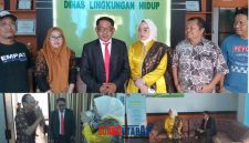 foto istimewa : Kadis DLH banggai Andi Rustam bersama istri nya lakukan kunjungan perdana usai pelantikan sebagai Kadis