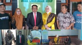 foto istimewa : Kadis DLH banggai Andi Rustam bersama istri nya lakukan kunjungan perdana usai pelantikan sebagai Kadis 