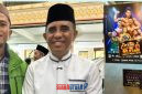 foto istimewa : Saat Fitra Hadikusumah Wardhana Bertemu Gubernur sulteng H.Anwar Hafid usai Sholat subuh berjamaah di Masjid Agung