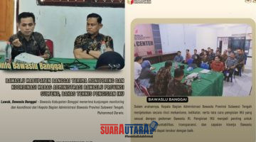 foto istimewa : Kepala Bagian Administrasi Bawaslu Provinsi Sulawesi Tengah, Muhammad Darwis saat Berikan Sosialisassi IKU di hadapan Ketua dan jajaran Komisioner Bawaslu Banggai 