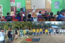 foto istimewa : Berikan Sambutan Camat Lobu Husein Ahmad.S.STP.M.Si pesan junjung tinggi sprortifitas  dalam pertandingan 