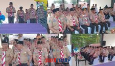 foto istimewa : Bupati Banggai Ir.H.Amirudin.SP.MP.MM saat Bacakan Sambutan Ketua Kwartir Nasional Gerakan Pramuka