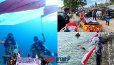 foto istimewa : Kepala KUPP Kls II Luwuk saat memeriksa perlengkapan selam yang akan di laksanakan di dalam laut