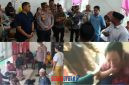 foto istimewa : Tampak Kapolres Bangkep AKBP Ronaldus Dan Kapolsek Totikum Selatan Jenguk para Siswi yang keracunan MBG