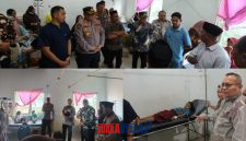 foto istimewa : Tampak Bupati Rusly dan Wakil Bupati Bangkep Serfy serta Ketua Satgas MBG / Sekda Aris Susanto dan Kapolres Bangkep AKBP Ronald.K.S.I.K.