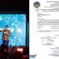 foto istimewa : Tampak Rastono sumardi sedang membawakan puisi dan surat undangan sebagai juri