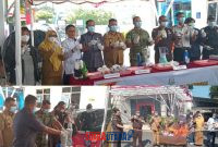 foto istimewa : Kejari Banggai Akbar.SH.MH, bersama Jajaran Unsur Forkopimda Laksanakan Pemusnahan Barang Bukti dengan cara di bakar dan di blender 