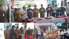 foto istimewa : Kejari Banggai Akbar.SH.MH, bersama Jajaran Unsur Forkopimda Laksanakan Pemusnahan Barang Bukti dengan cara di bakar dan di blender 