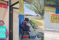 foto istimewa : Hj Dalima Hangan/ Chi Kim Saat usai buka laporan di Mapolres Banggai dan Lokasi yang di serobot.