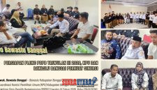 foto istimewa : Tampak Robongan Bawaslu di sambut oleh Jajaran Anggota dan sekertariat KPU Banggai di kantornya